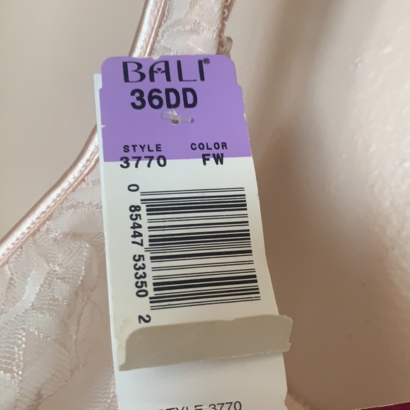 BALI ENCHANTRESS BRA CREAM LACE 36DD UNDERWIRE STYLE 3770 - Picture 7 of 13